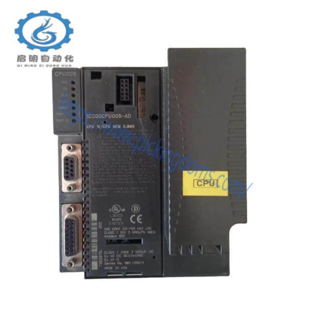 GE IC200CPU005 - Compact, High-Performance CPU Module for Industrial Automation