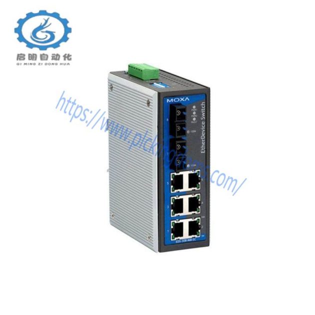 MOXA EDS-308-M-SC Industrial Ethernet Switch - Reliable Network Solution for Your Control System
