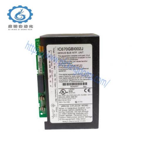 GE IC670GBI002 Field I/O Control Bus Interface Unit